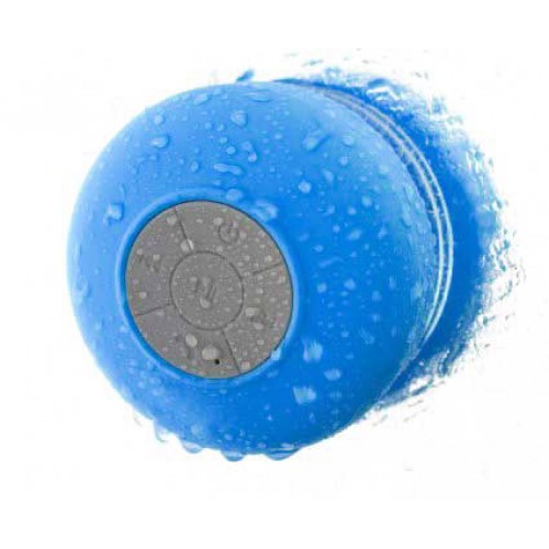 blue waterproof bluetooth speaker