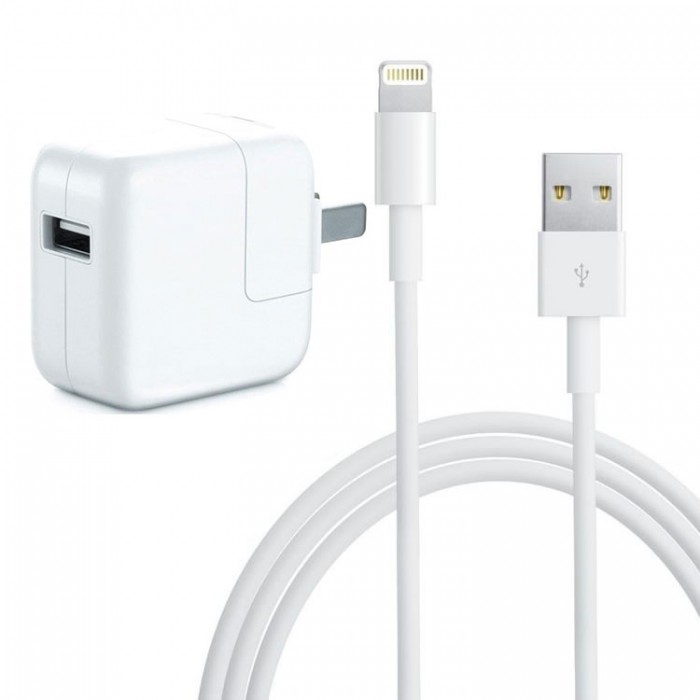 iPad Lightning to USB Cable & Wall Charger Bundle