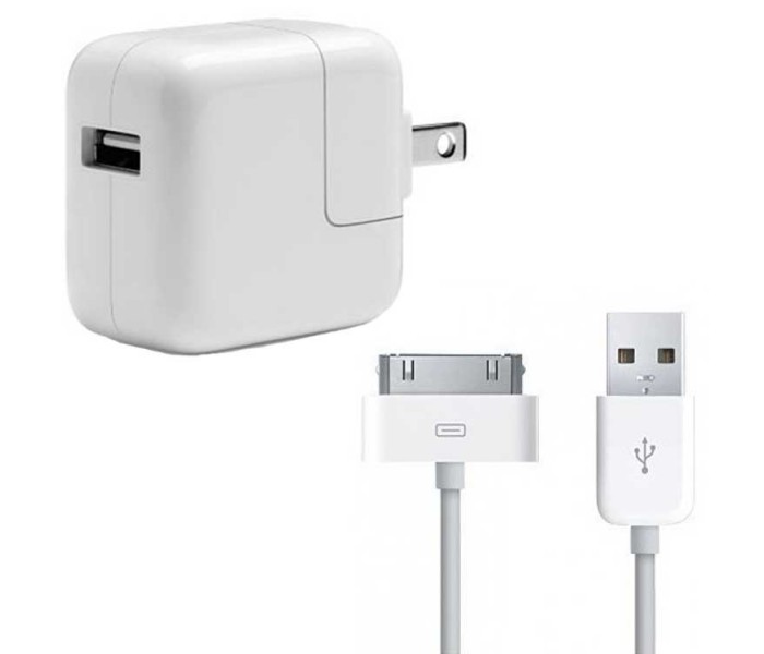 iPad 30-Pin to USB Cable & Wall Charger Bundle (Original)